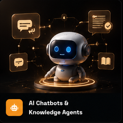 AI Chatbots and Knowledge Agents solution card