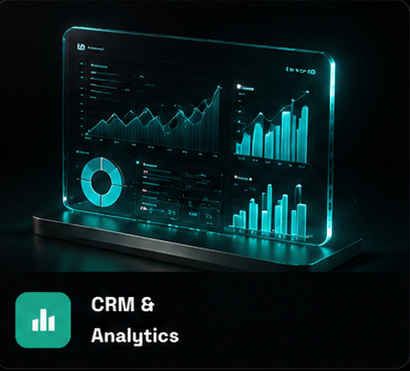 CRM and Analytics solution card